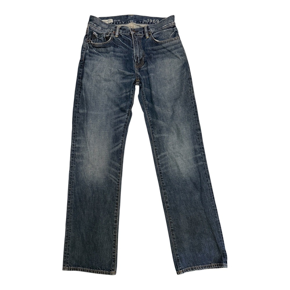 Gap Mens 1969 Standard Jeans Sz 40x32 Straight Leg Medium Wash Blue 100% Cotton